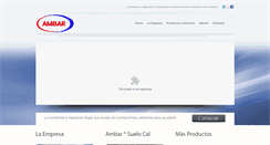 Desktop Screenshot of ambar-minera.com.ar