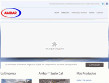 Tablet Screenshot of ambar-minera.com.ar